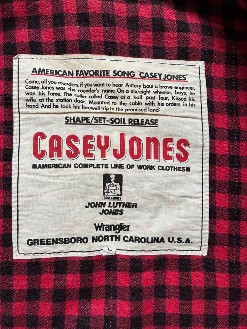 ヴィンテージ casey jones ラングラー　デニムジャケット Gジャン