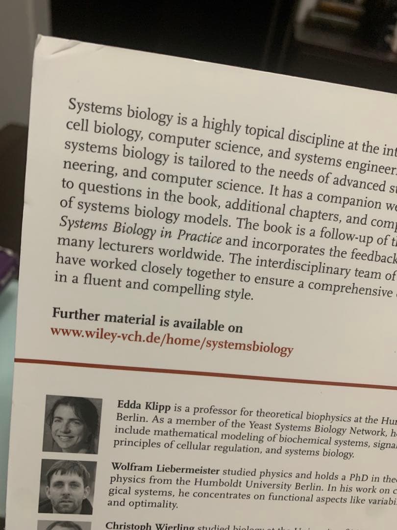 洋書 Systems Biology: A Textbook