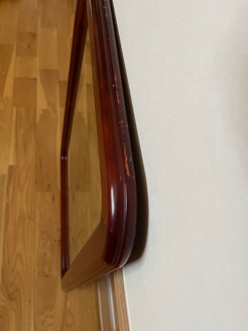 オールドカリモク　ウォールミラー　壁掛け　鏡