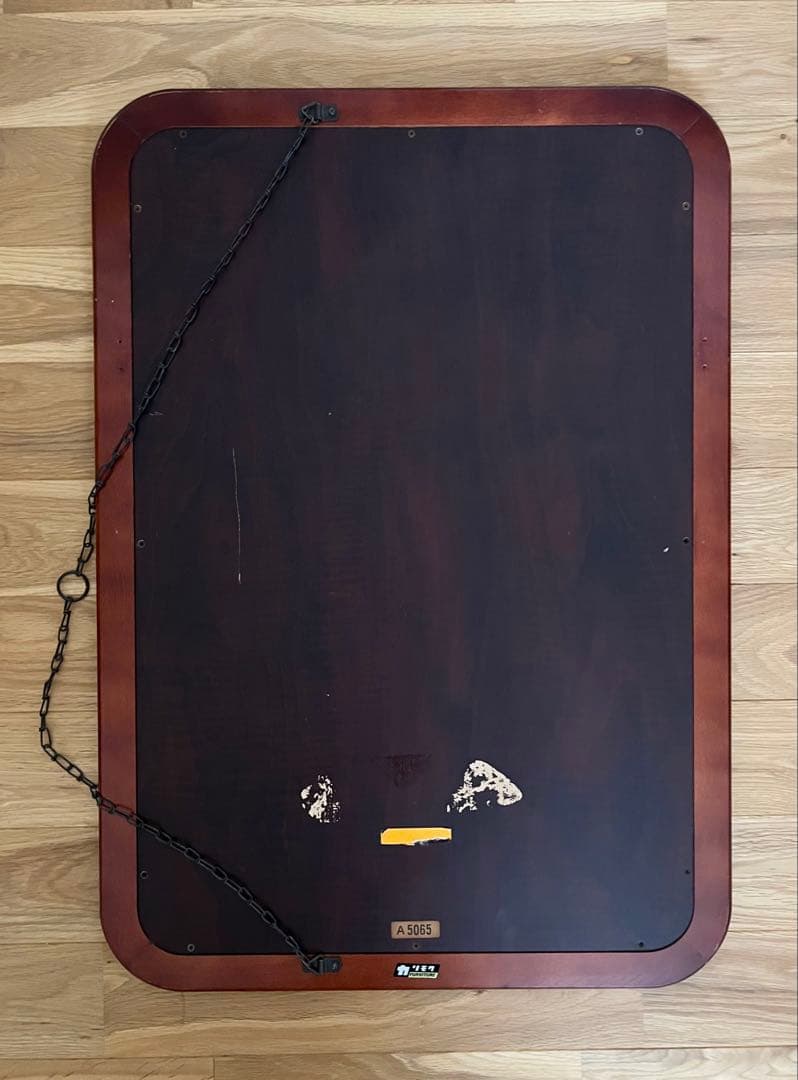 オールドカリモク　ウォールミラー　壁掛け　鏡