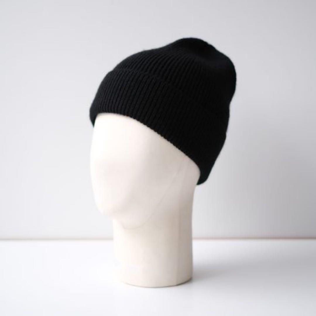 COMESANDGOES EFH別注 カシミヤニットキャップ 黒