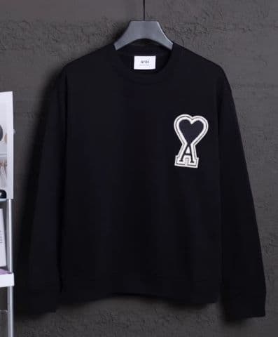 Ami Paris ブラック スウェット トレーナー M