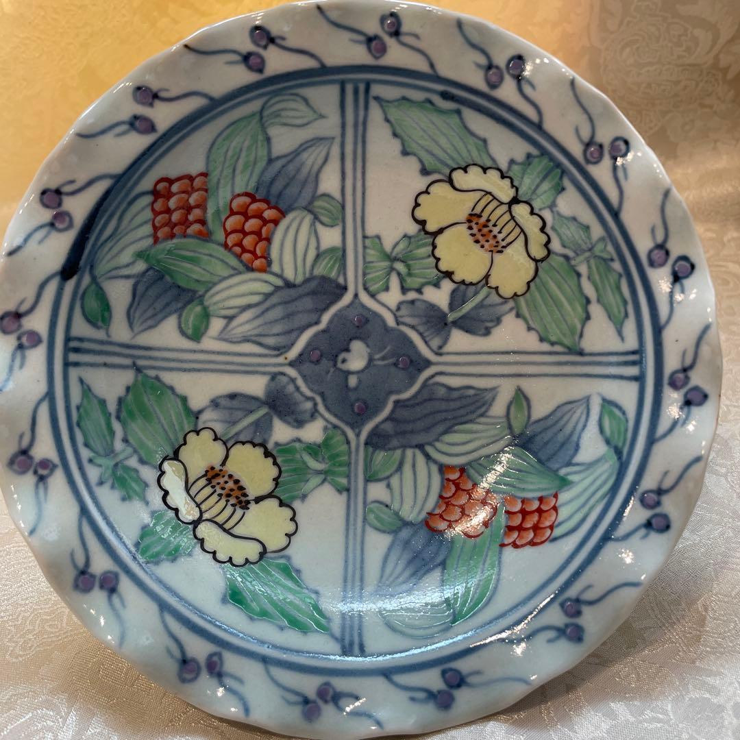 有田焼【佐藤走波】中皿　五枚組　高台