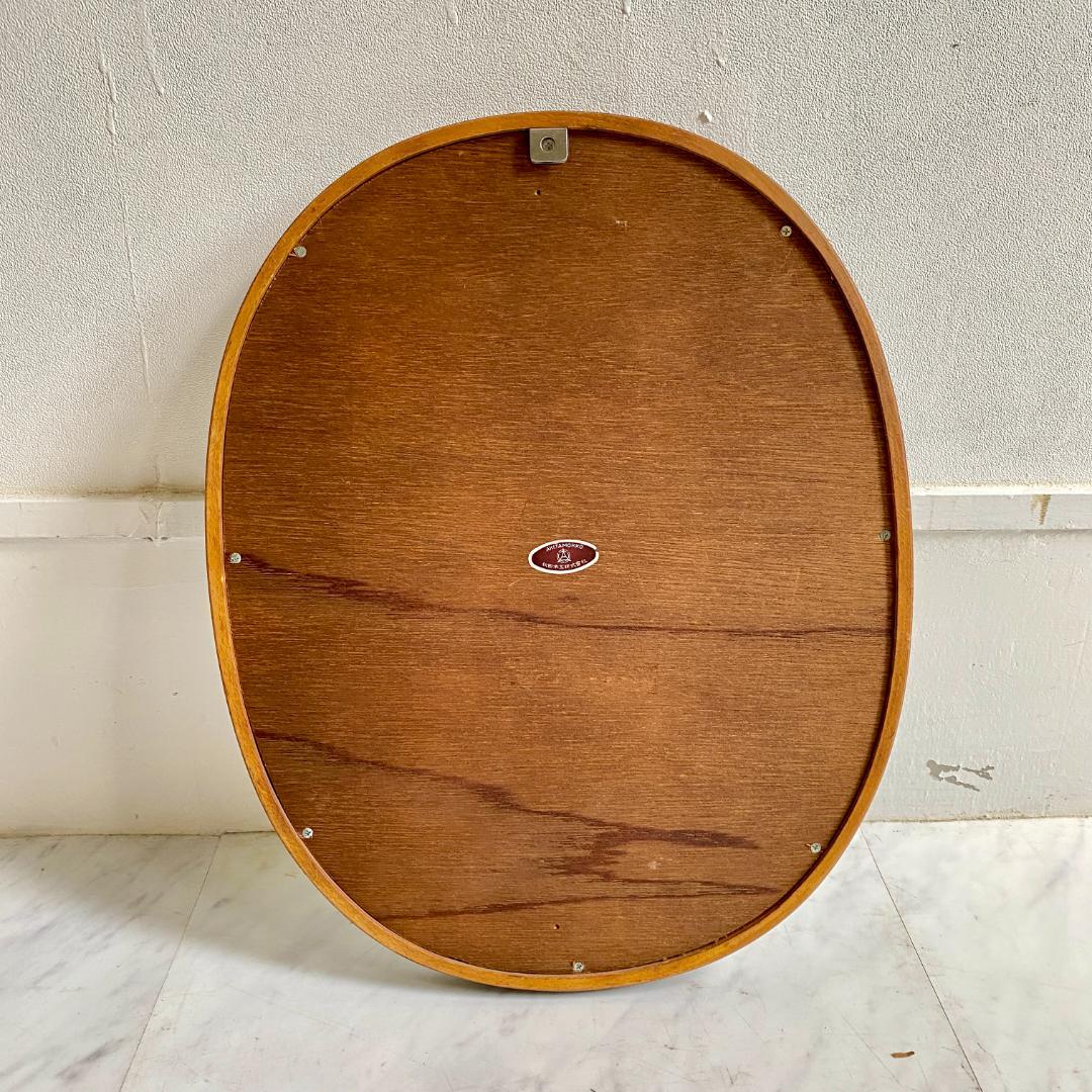 柳宗理デザイン 秋田木工 壁掛け鏡 ウォールミラー 曲木 希少