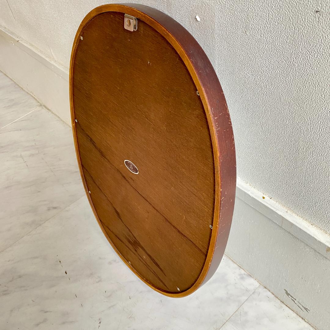 柳宗理デザイン 秋田木工 壁掛け鏡 ウォールミラー 曲木 希少