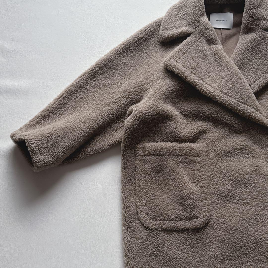 最終価格！【美品】 エリオポール HELIOPOLE ボアコート ベージュ 38