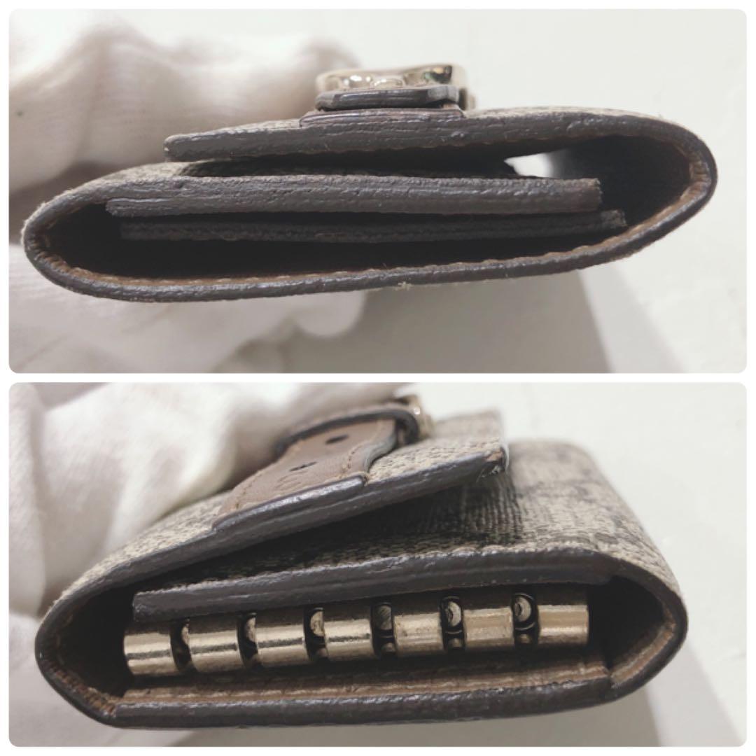☆美品☆ GUCCI グッチ キーケース ６連 ベージュ GG柄 ベルトデザイン