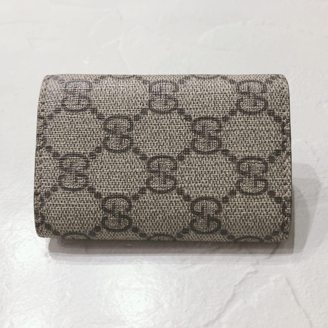 ☆美品☆ GUCCI グッチ キーケース ６連 ベージュ GG柄 ベルトデザイン