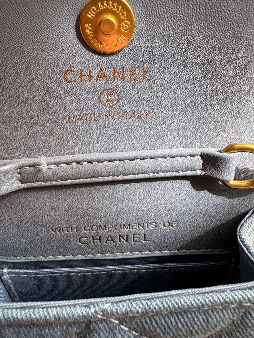 シャネル ノベルティ デニムミニ ショルダーバッグ 未使用