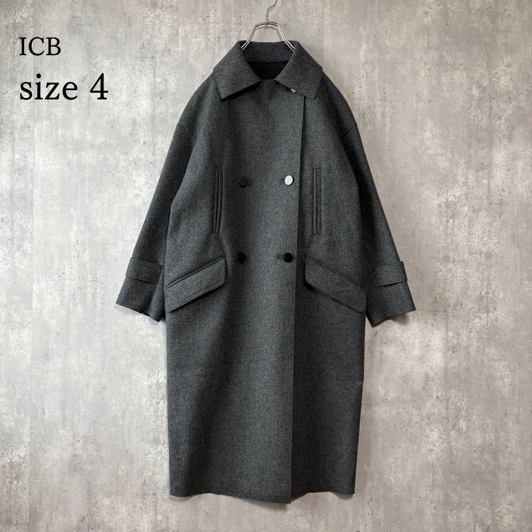 ICB アイシービー レザー ボンディング　コート　ロングコート　完売品