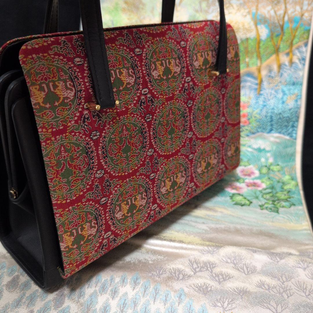 龍村美術織物　高級利休バック　 伝統的トートバッグ中古品　美品