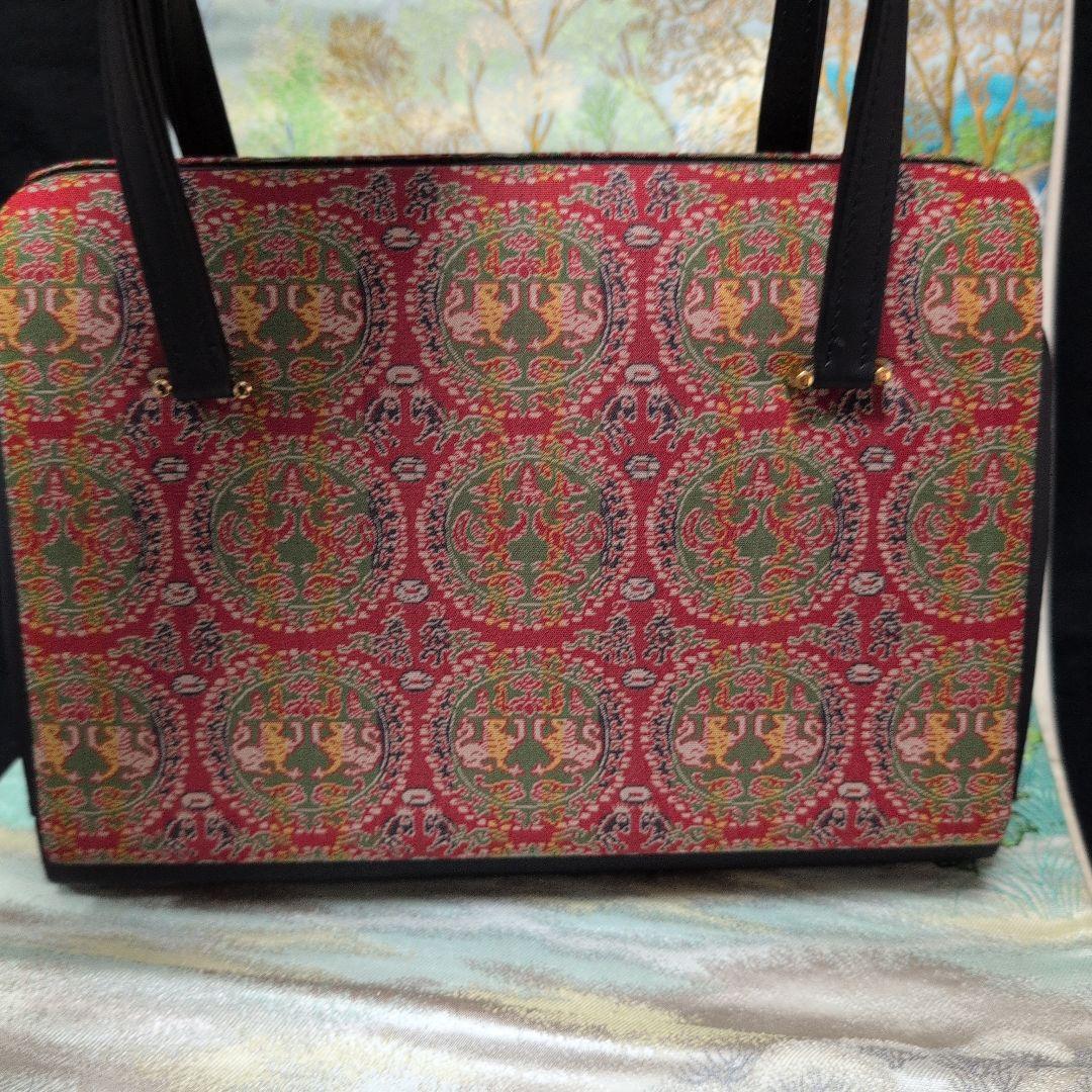 龍村美術織物　高級利休バック　 伝統的トートバッグ中古品　美品