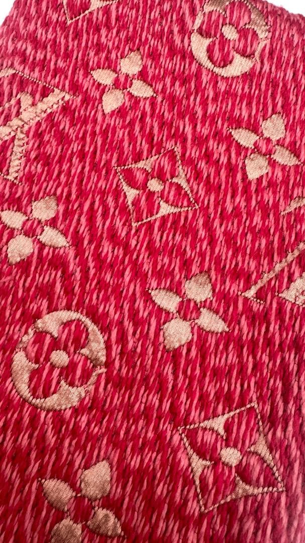 ★LOUIS VUITTON エシャルプ・ロゴマニア マフラー ローズピンク