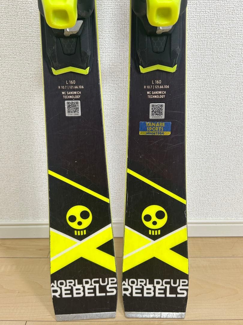 【中古】HEADヘッド スキー板2019WORLDCUP REBELS160cm