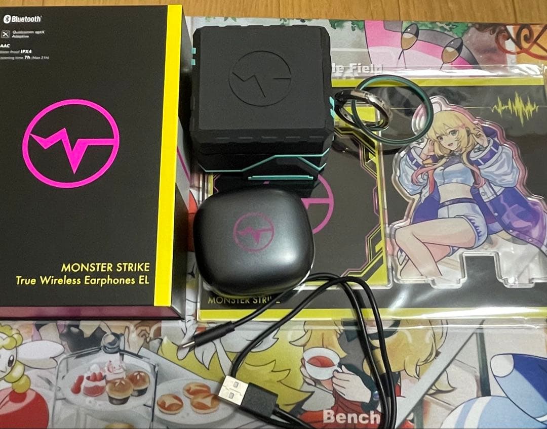 モンスターストライク イヤホン MX-BTTW03-BK エル モンスト