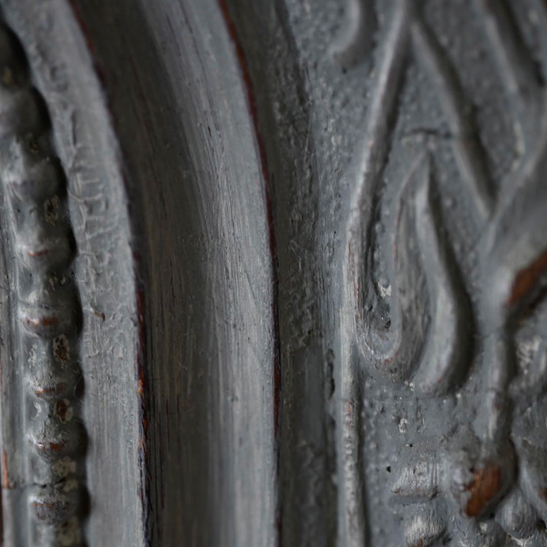 フランスアンティーク　鏡　　60×49センチ