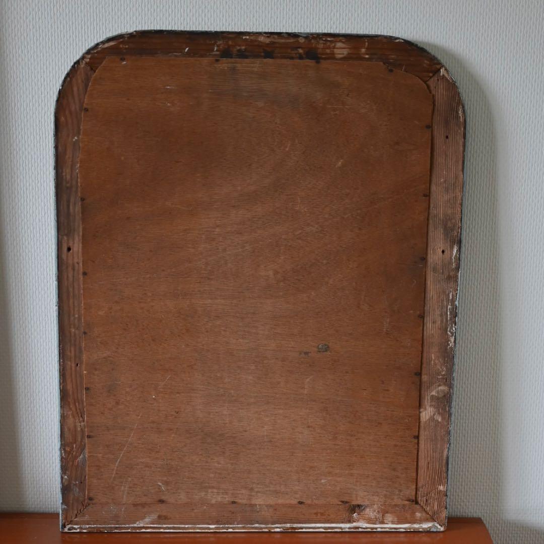フランスアンティーク　鏡　　60×49センチ