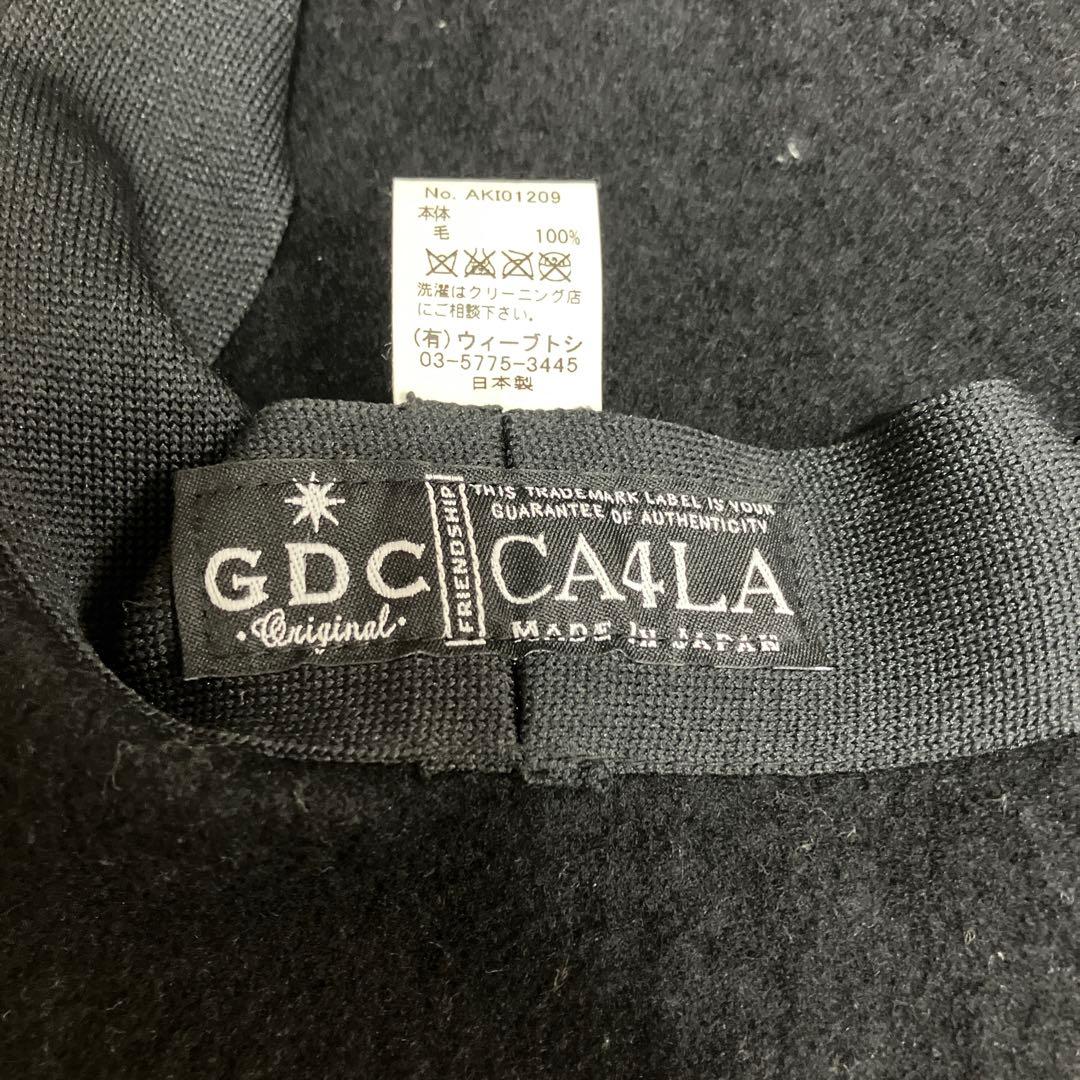CA4LA×GDC ウールビッグベレー　黒