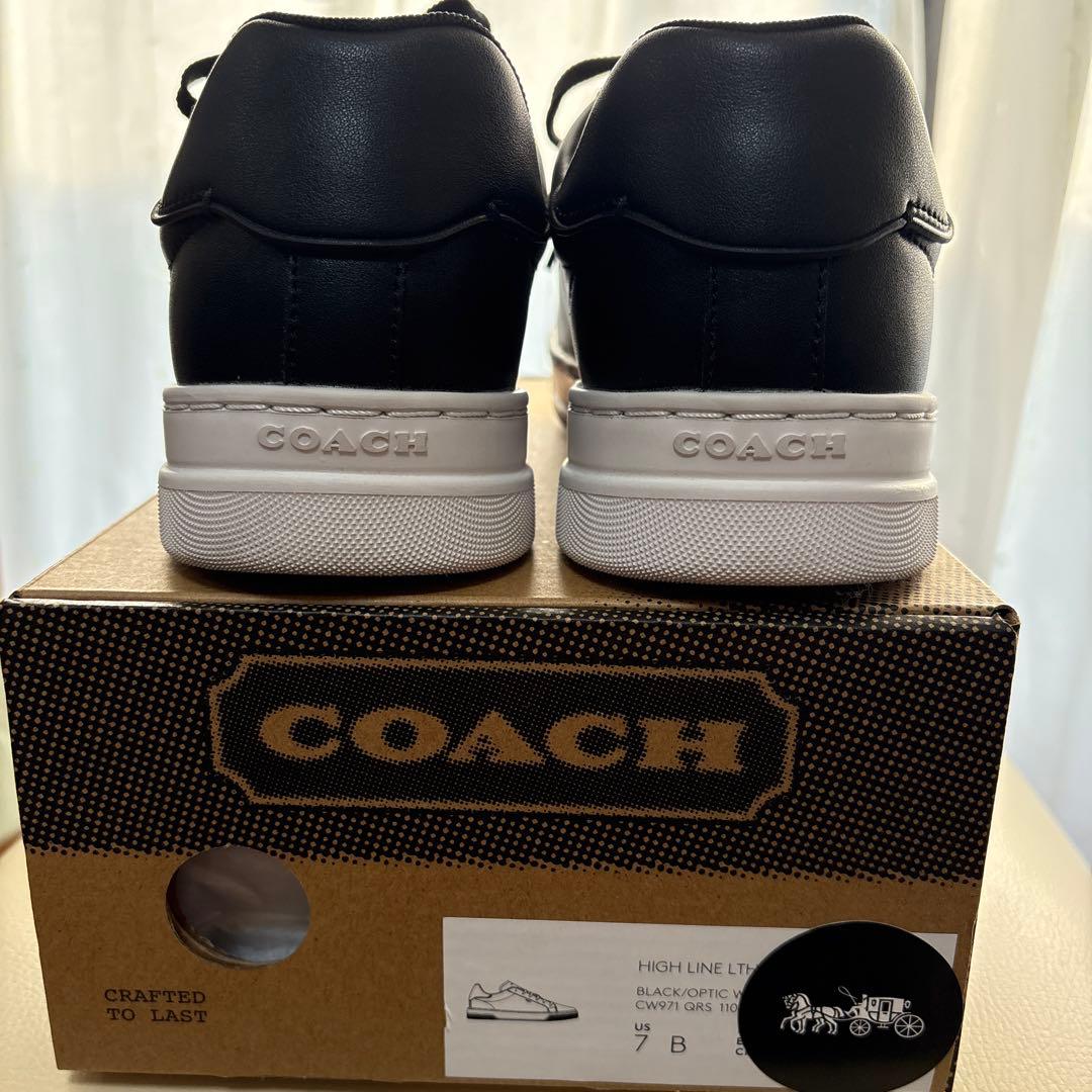 COACH ハイラインレザースニーカー　　7B