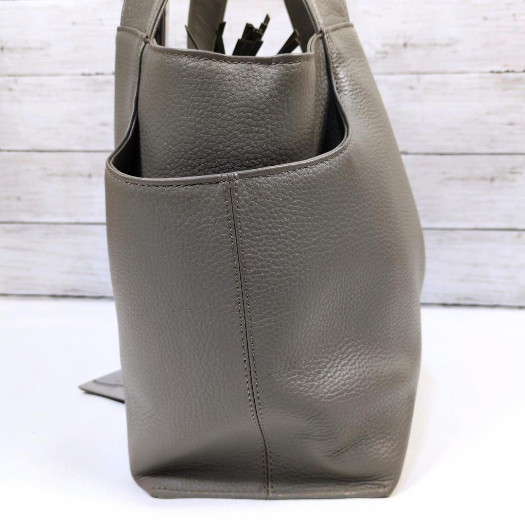 ATAO アタオ ファンクヴィ トートバッグ ハンドバッグ グレージュ シボ