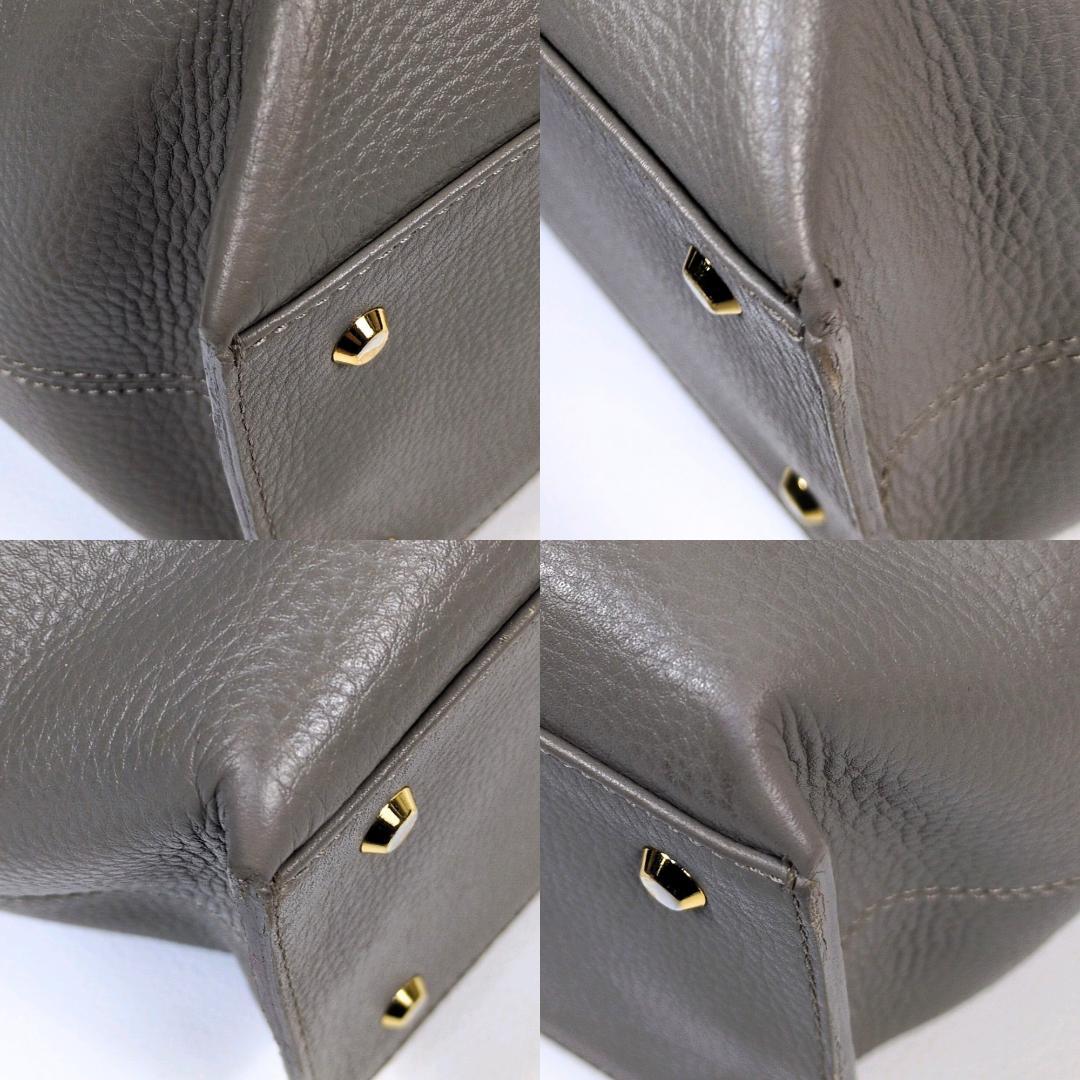 ATAO アタオ ファンクヴィ トートバッグ ハンドバッグ グレージュ シボ