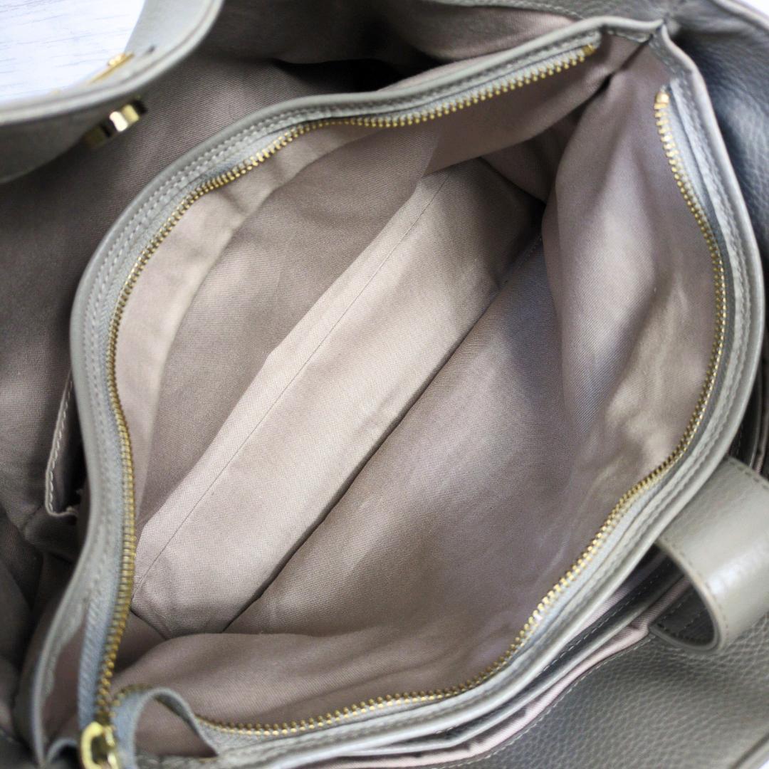 ATAO アタオ ファンクヴィ トートバッグ ハンドバッグ グレージュ シボ