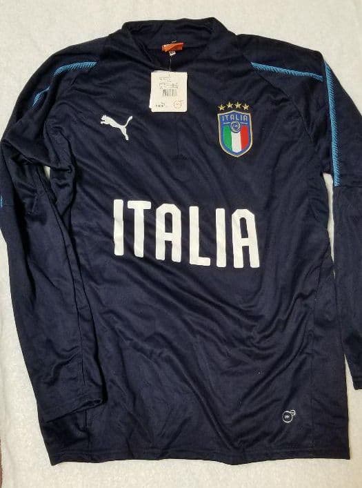サッカー、イタリア代表、ジャージ上下、サイズ海外製XL、2019年選手仕様モデル