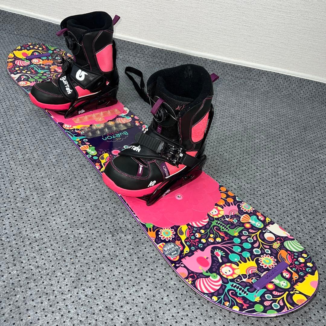 ５回使用 キッズスノーボード BURTON 115cm×バイン×BOAブーツ