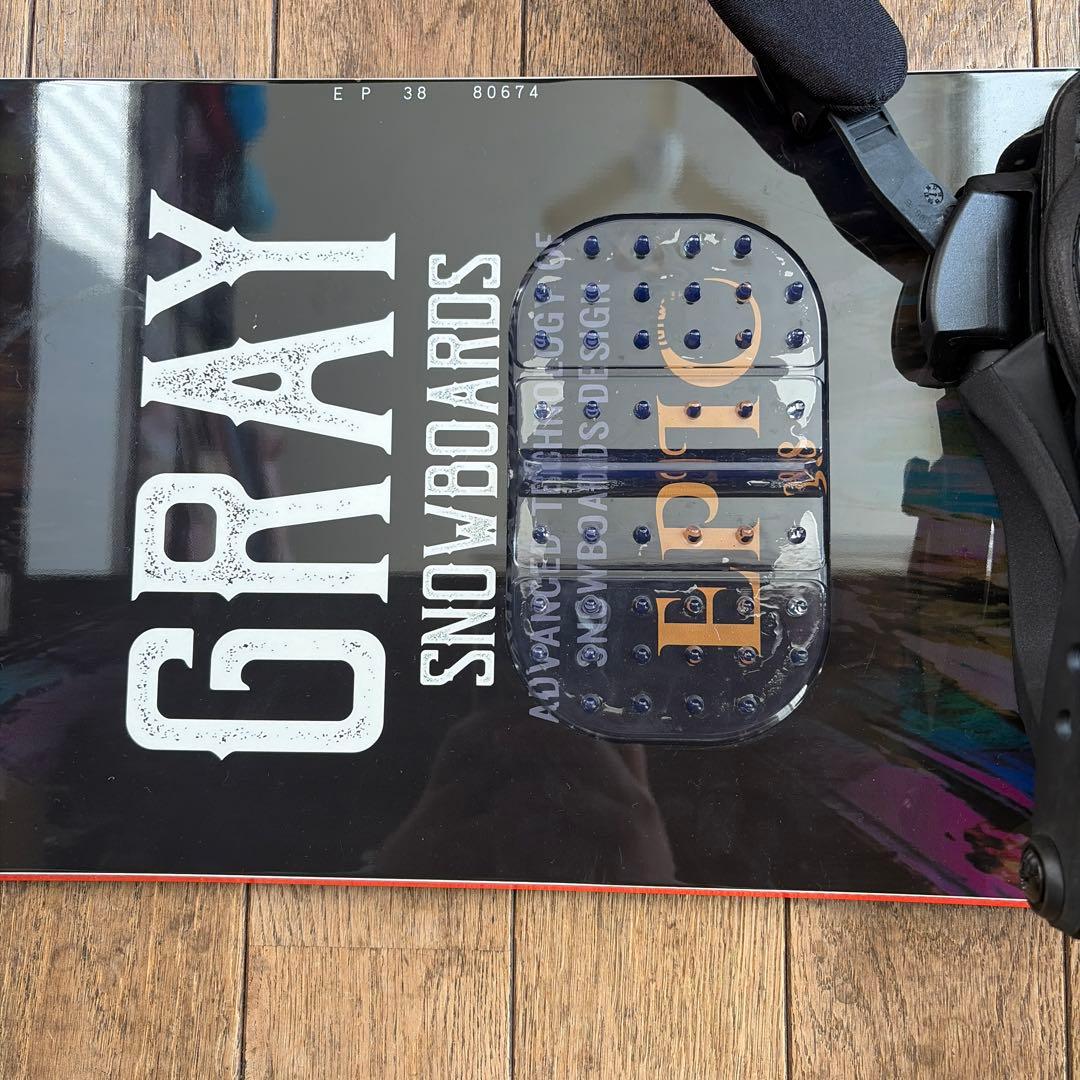 GRAY EPIC 38 ジュニア　スノーボード　バインディング付き