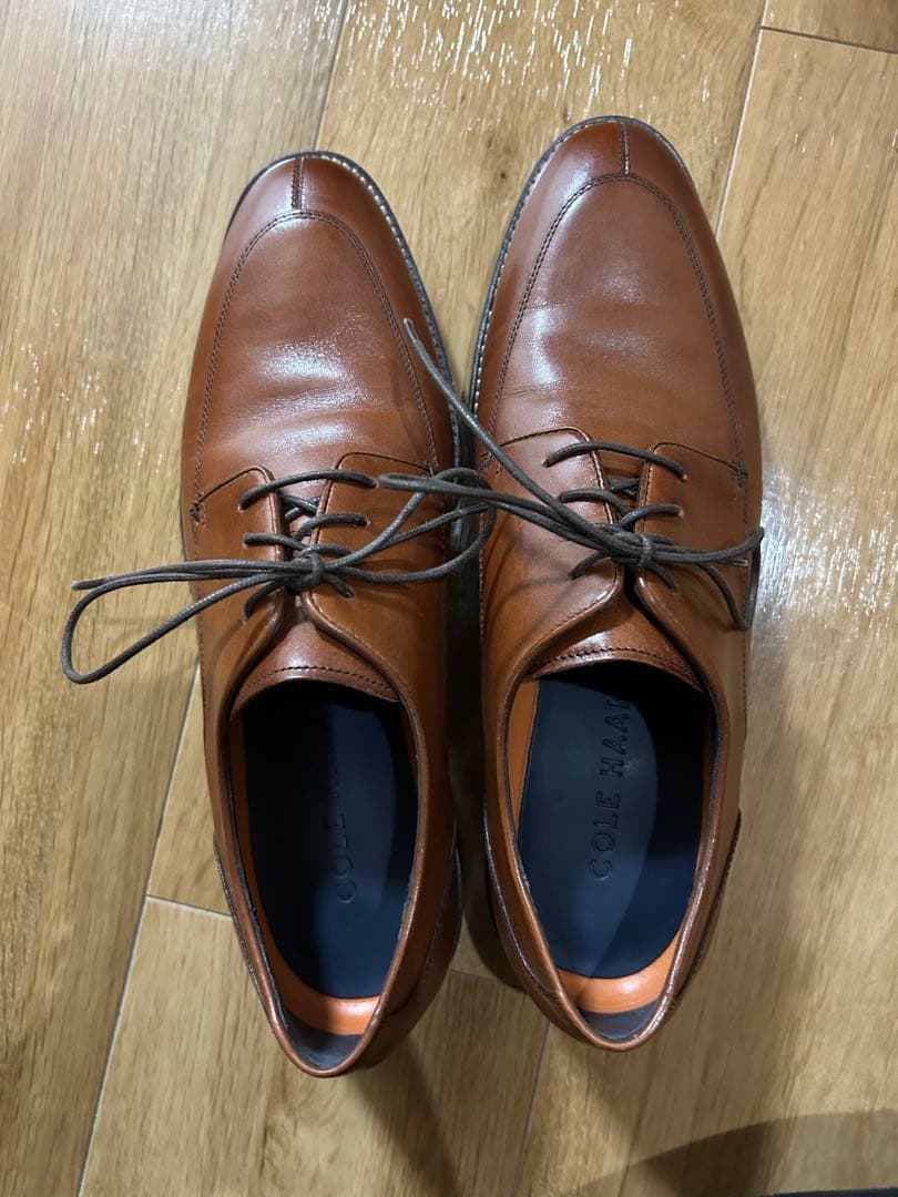 未使用試着のみ コールハーン Uチップ ブラウン ドレス 本革 革靴 ビジネス