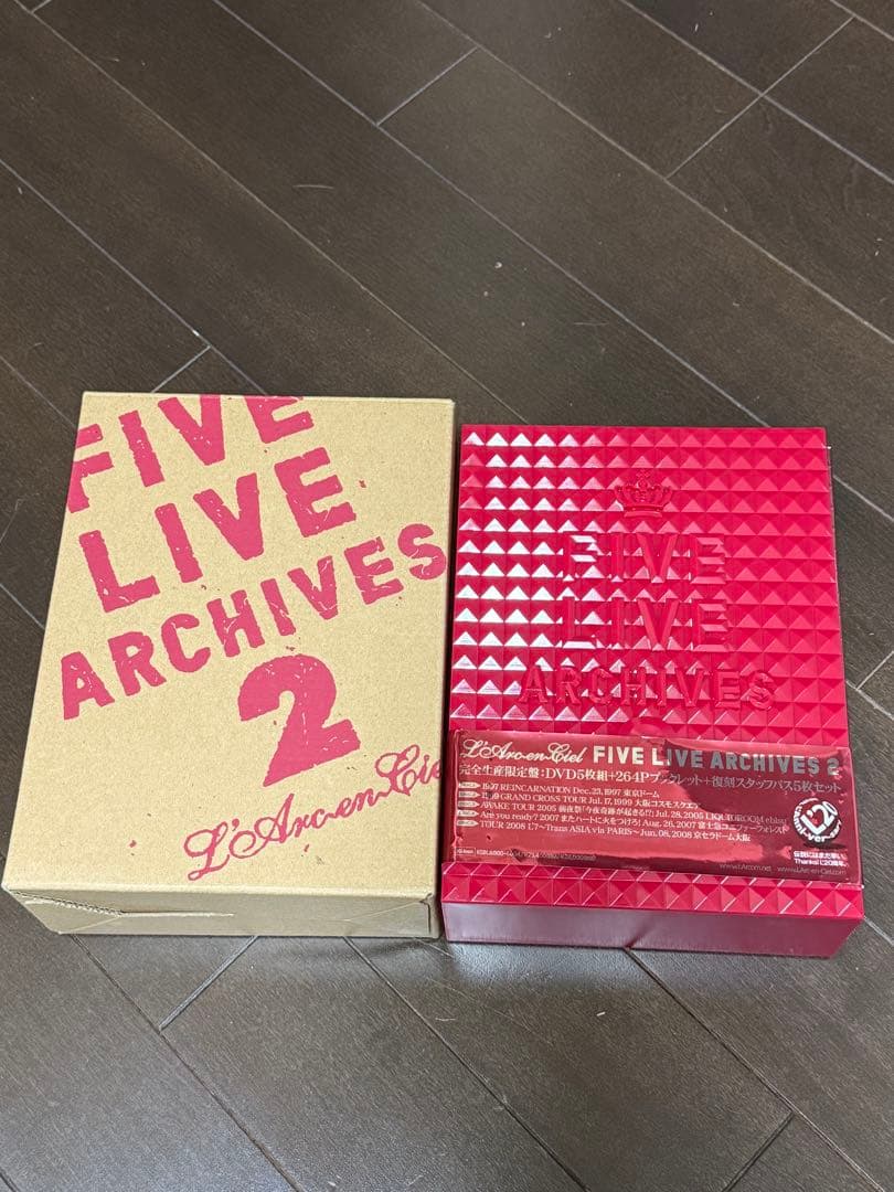 L'Arc～en～Ciel/FIVE LIVE ARCHIVES 2完全生産限定