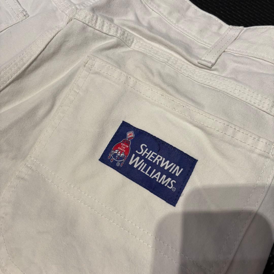 ディッキーズ SHERWIN WILLIAMS 34 ワークパンツ ホワイト
