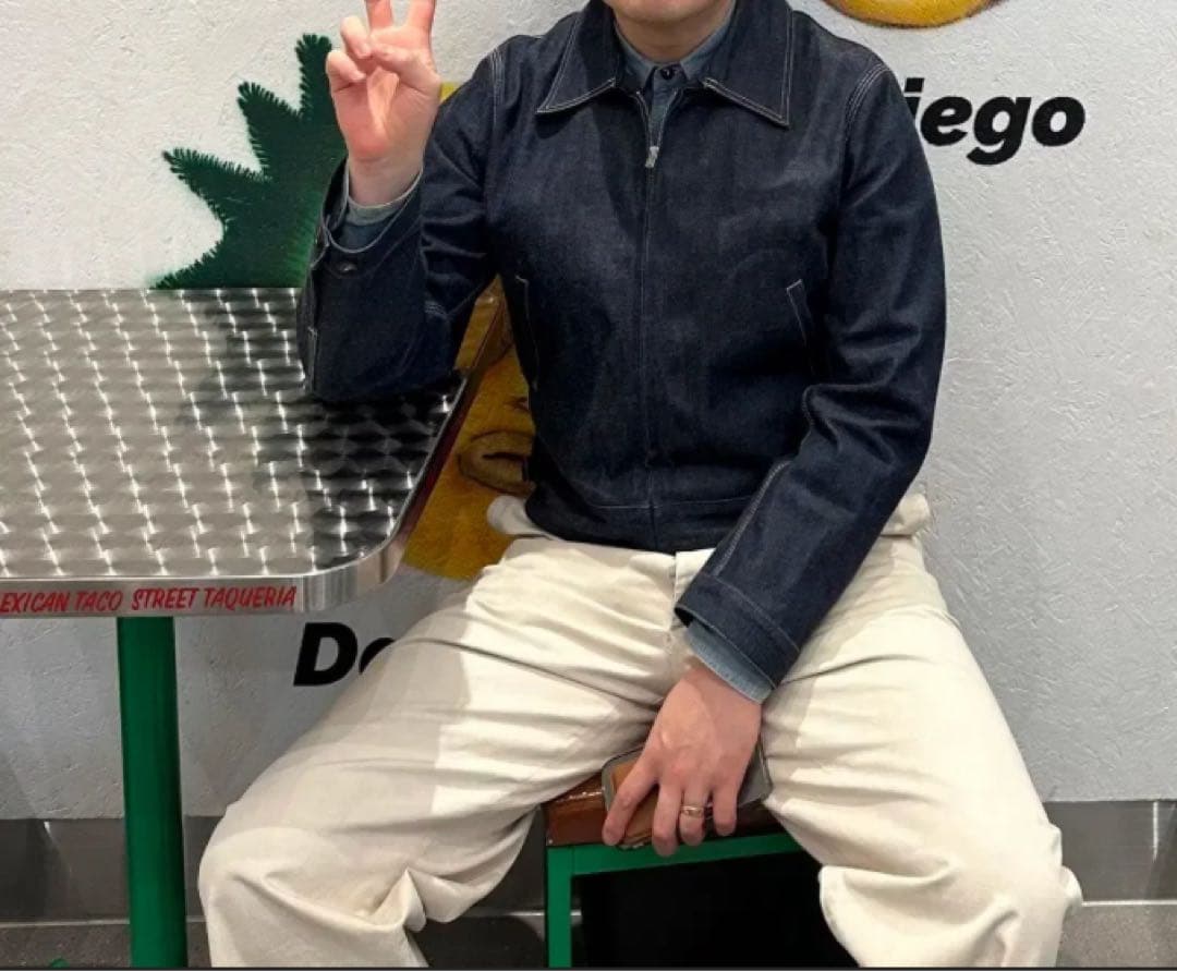 アットラスト デニムジャケット スポーツジャケット インディゴ コサック