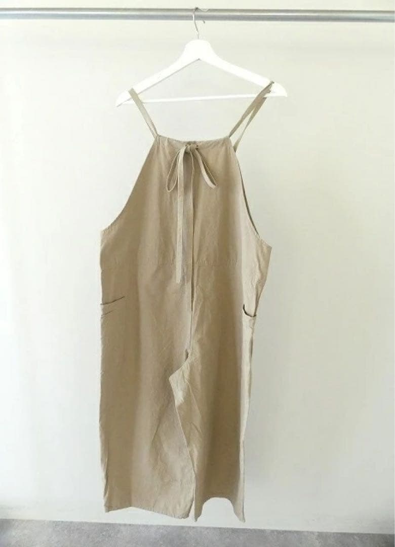 未使用！タグ付きGauze (ガーゼ) インディゴトラバイユサロペット