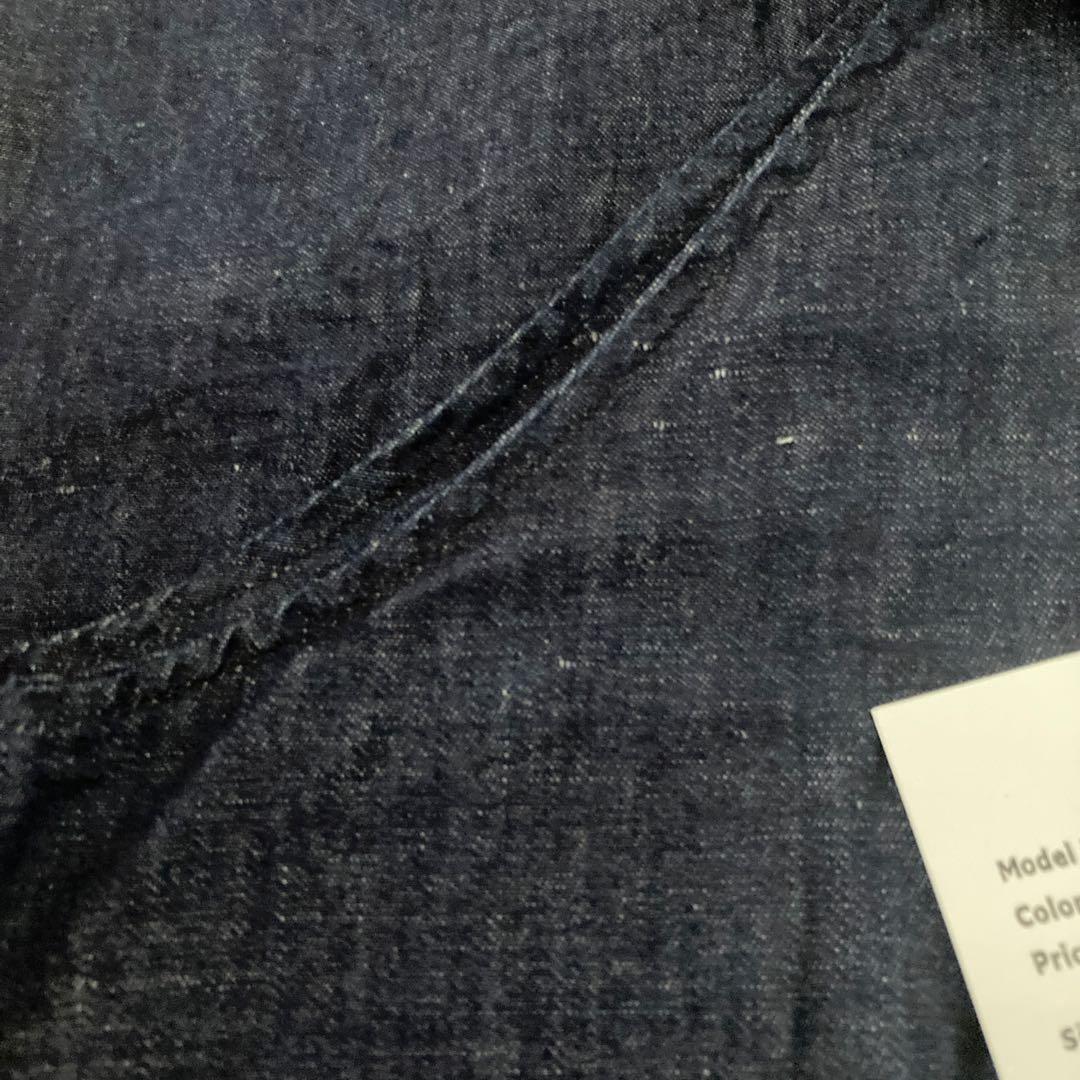 未使用！タグ付きGauze (ガーゼ) インディゴトラバイユサロペット