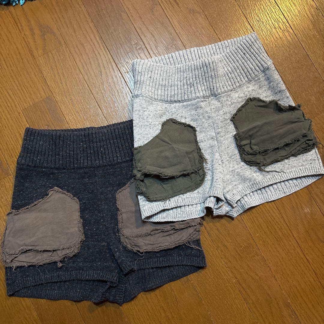 juemi ニットショートパンツ　2点セット