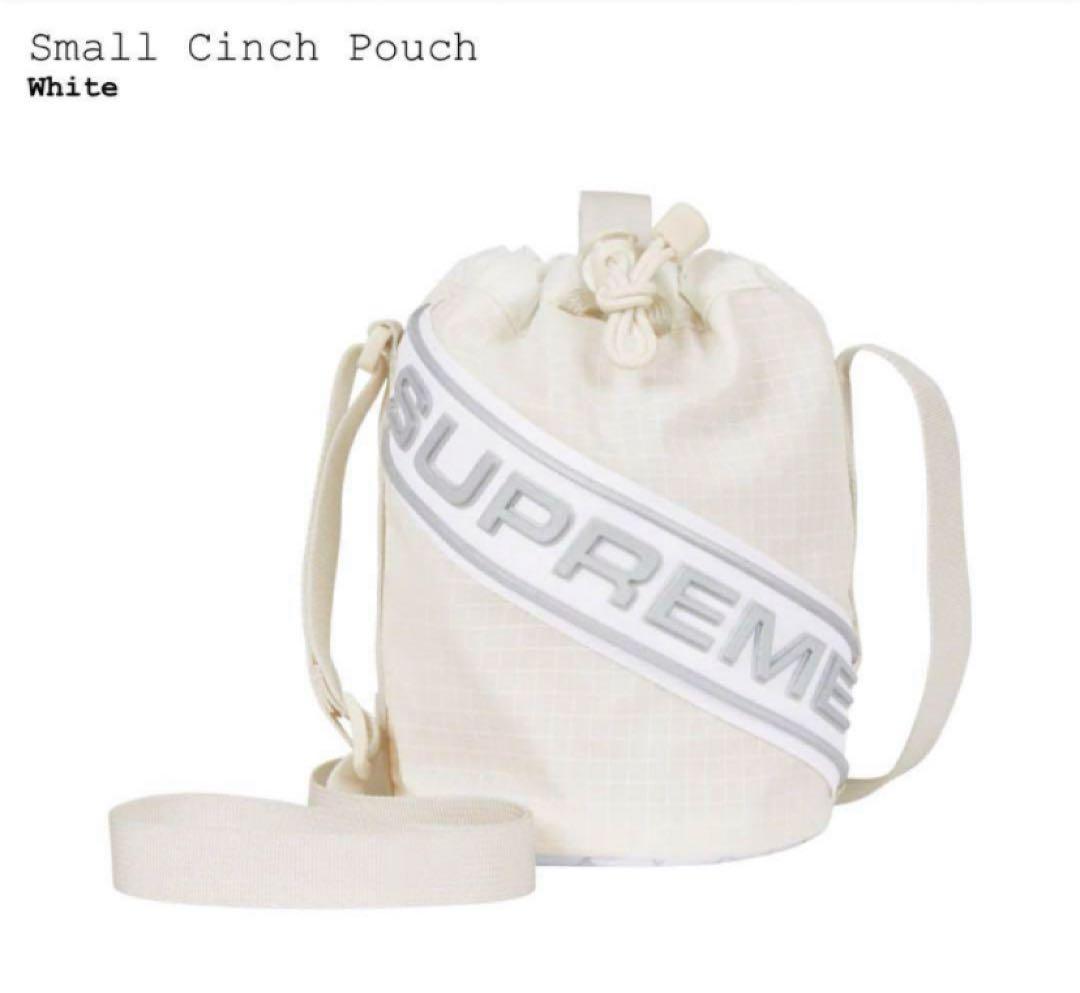 【23fw】SupremeバックSmall Cinch Pouch White