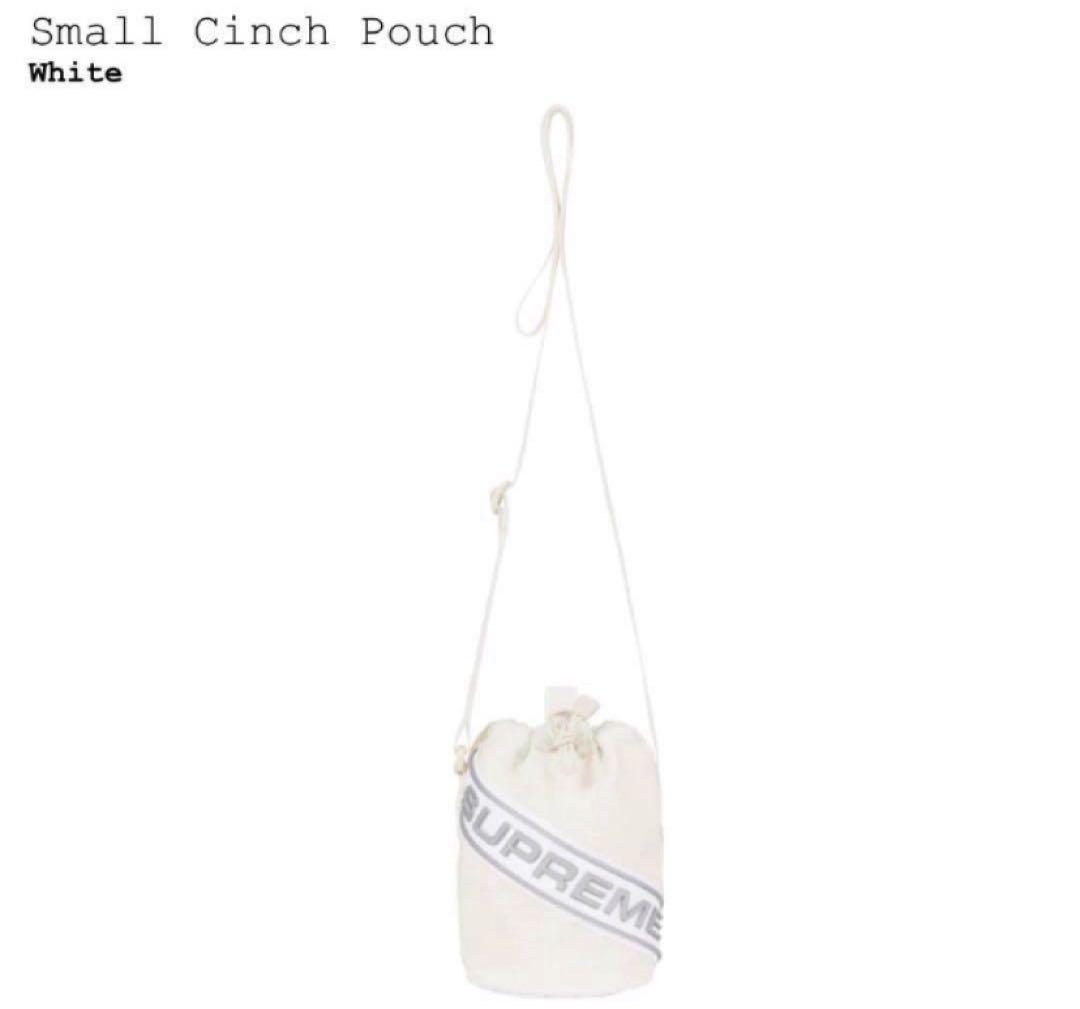 【23fw】SupremeバックSmall Cinch Pouch White