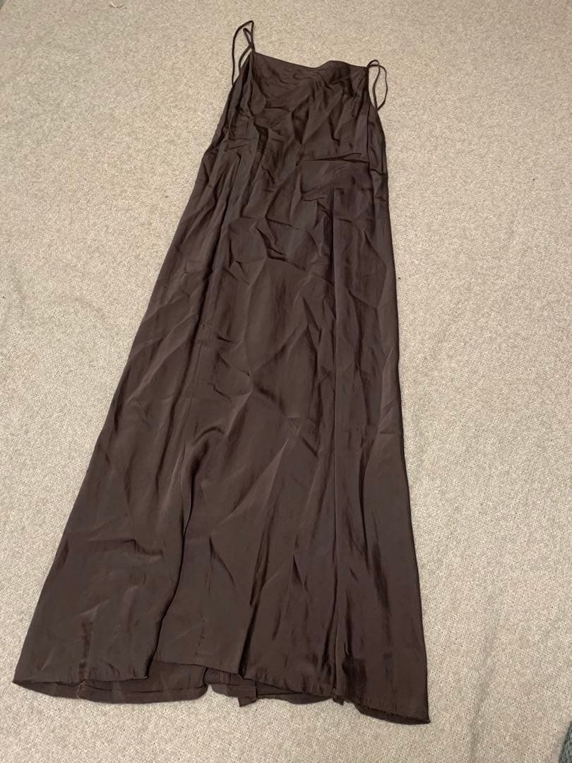 FRAY I.D サテンキャミワンピース