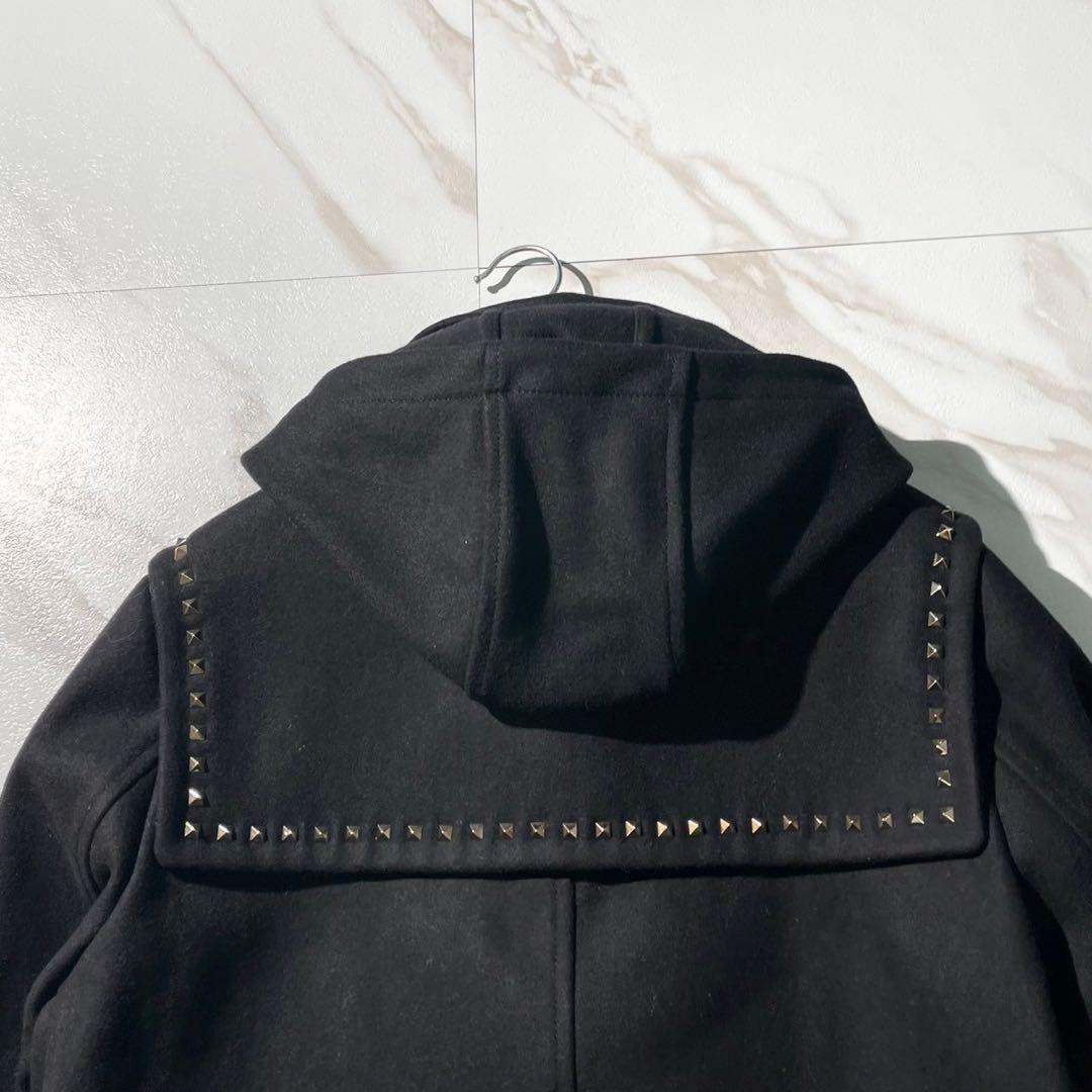 VALENTINO ヴァレンティノ　ロックスタッズ　ダッフルコート　フード付