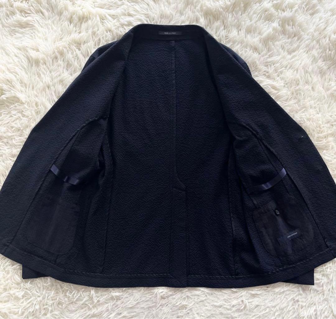 TAGLIATORE ネイビー シアサッカー スーツ サイズ50