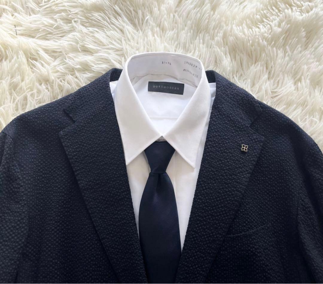 TAGLIATORE ネイビー シアサッカー スーツ サイズ50