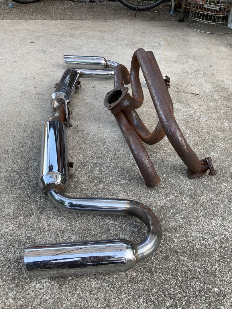 空冷ビートルタイプ1 ハイタックマフラー（メッキ）