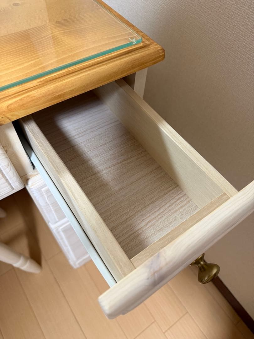 ナチュラル ドレッサー 鏡台 天然木 北欧 コンパクト おしゃれ かわいい