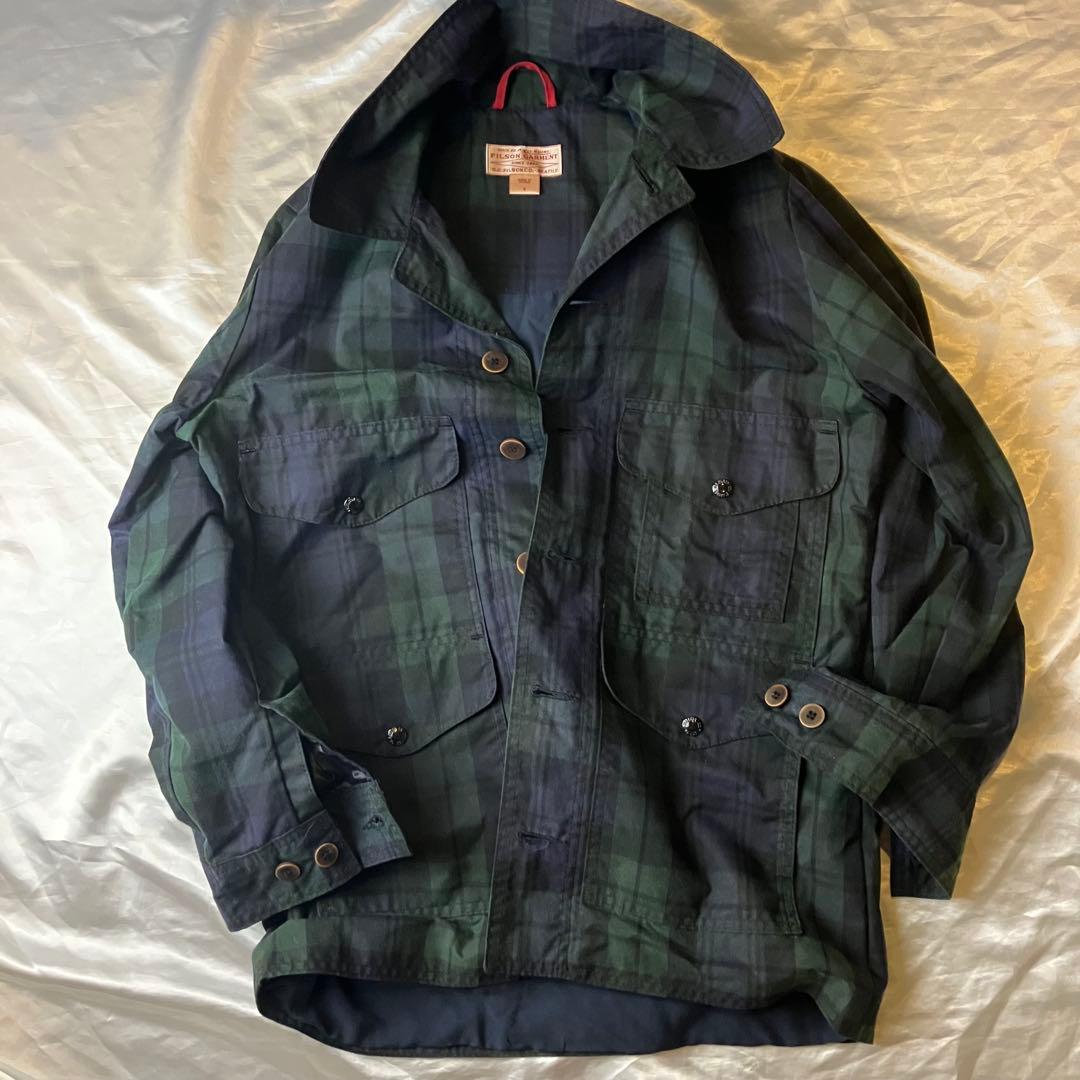 フィルソンガーメント　カバーオール ダークグリーン・ネイビー S オイルドコート