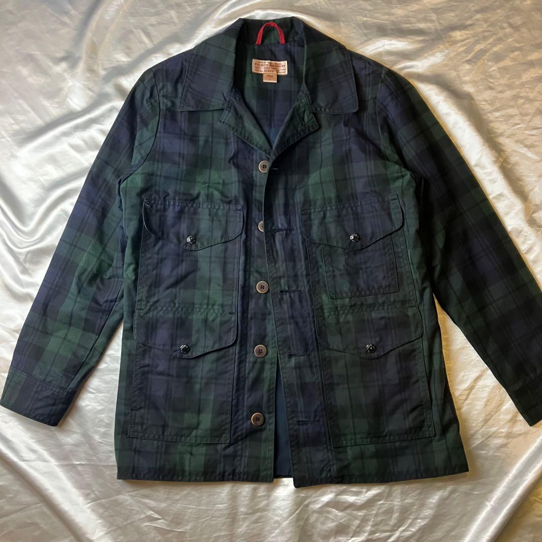 フィルソンガーメント　カバーオール ダークグリーン・ネイビー S オイルドコート
