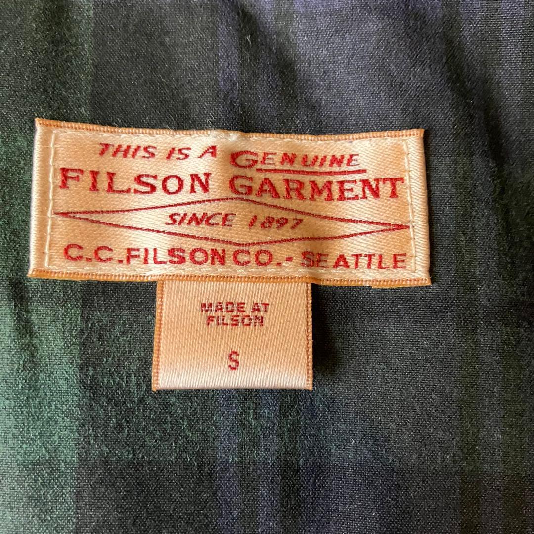 フィルソンガーメント　カバーオール ダークグリーン・ネイビー S オイルドコート