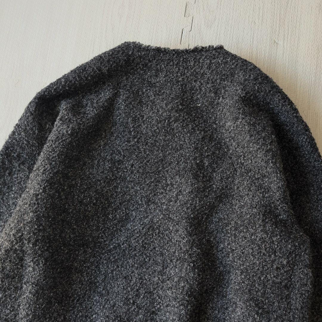 ラウンジドレス　ツイードジャケット　ブラック×グレー　金ボタン　26400円F