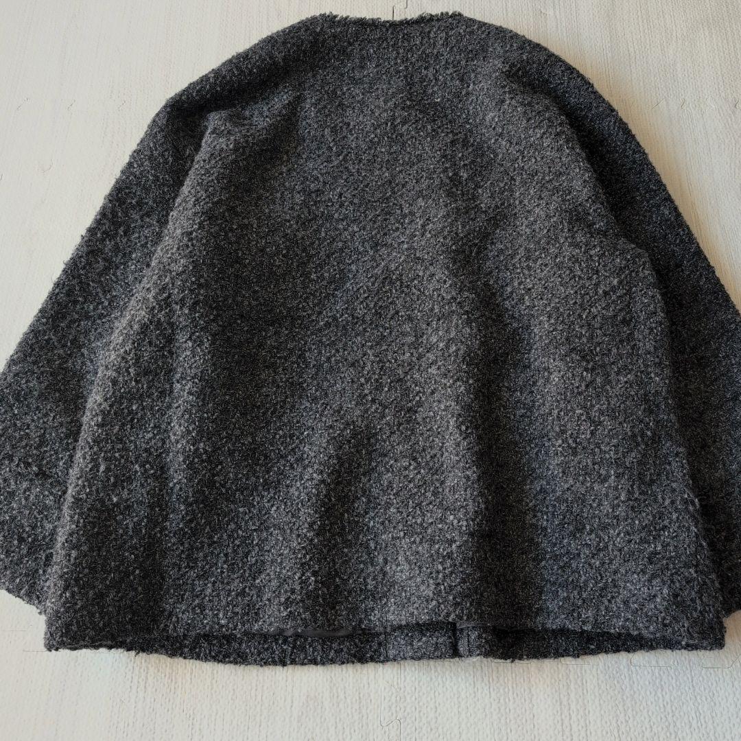 ラウンジドレス　ツイードジャケット　ブラック×グレー　金ボタン　26400円F