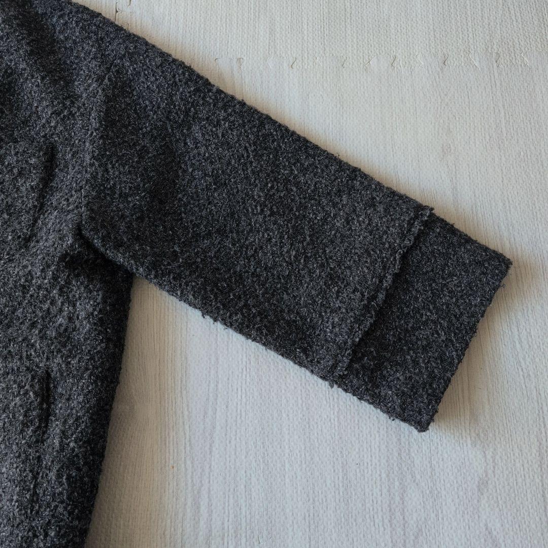 ラウンジドレス　ツイードジャケット　ブラック×グレー　金ボタン　26400円F